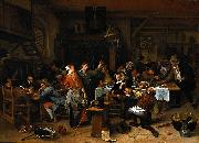 Jan Steen A company celebrating the birthday of Prince William III France oil painting artist